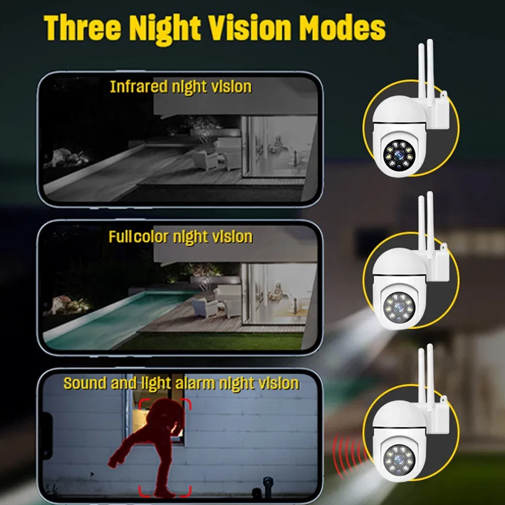 1080P PTZ Wifi IP Surveillance Camera Outdoor Two-way Audio Wireless Camera H.264 Audio