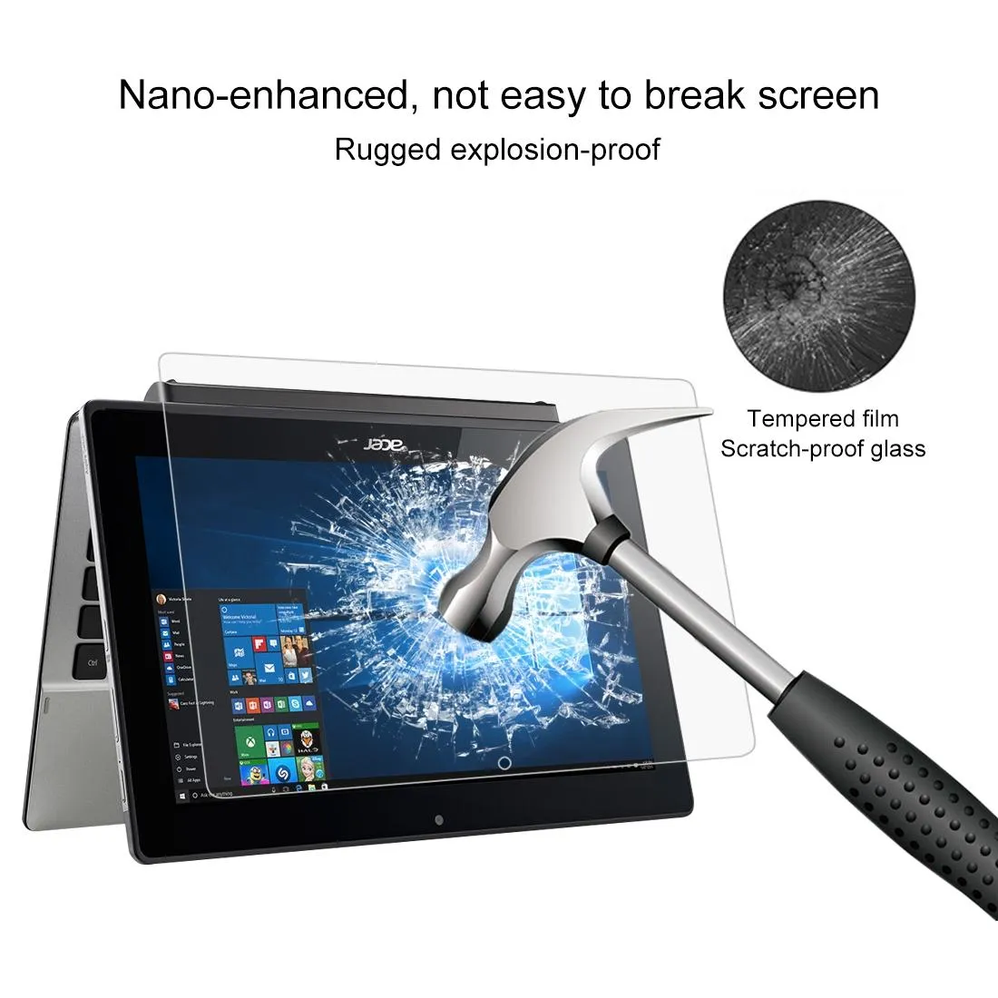11.6 Full Screen Tempered Glass for Acer Switch 11v - 0.4mm