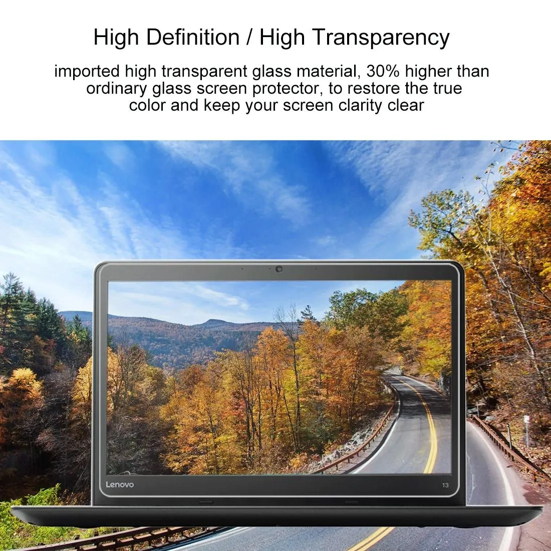 13.3 Full Screen Tempered Glass - 0.4mm Thickness
