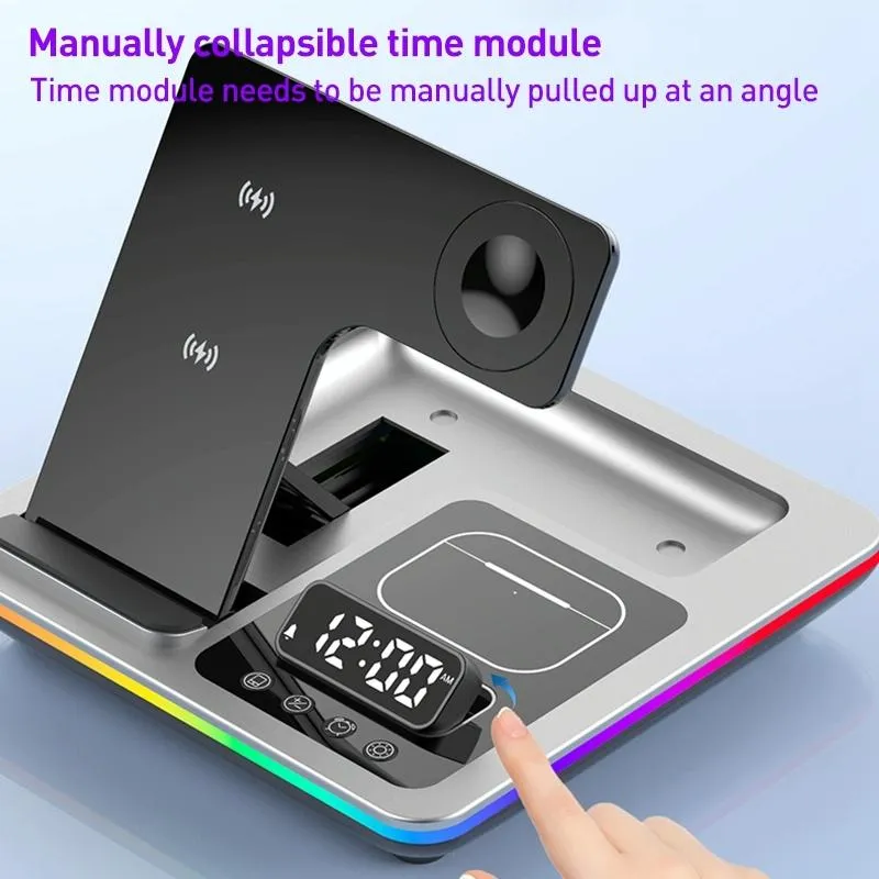 15W 5 In 1 Foldable Wireless Charger Stand
