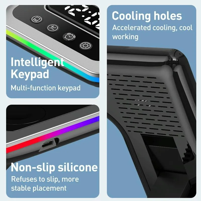 15W 5 In 1 Foldable Wireless Charger Stand