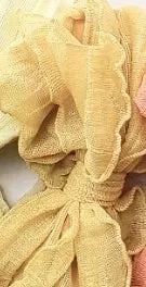 4.5" Shabby Chic Crinkle Bow & Soft Nylon Headband (CLICK FOR COLOR OPTIONS)