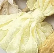 4.5" Shabby Chic Crinkle Bow & Soft Nylon Headband (CLICK FOR COLOR OPTIONS)