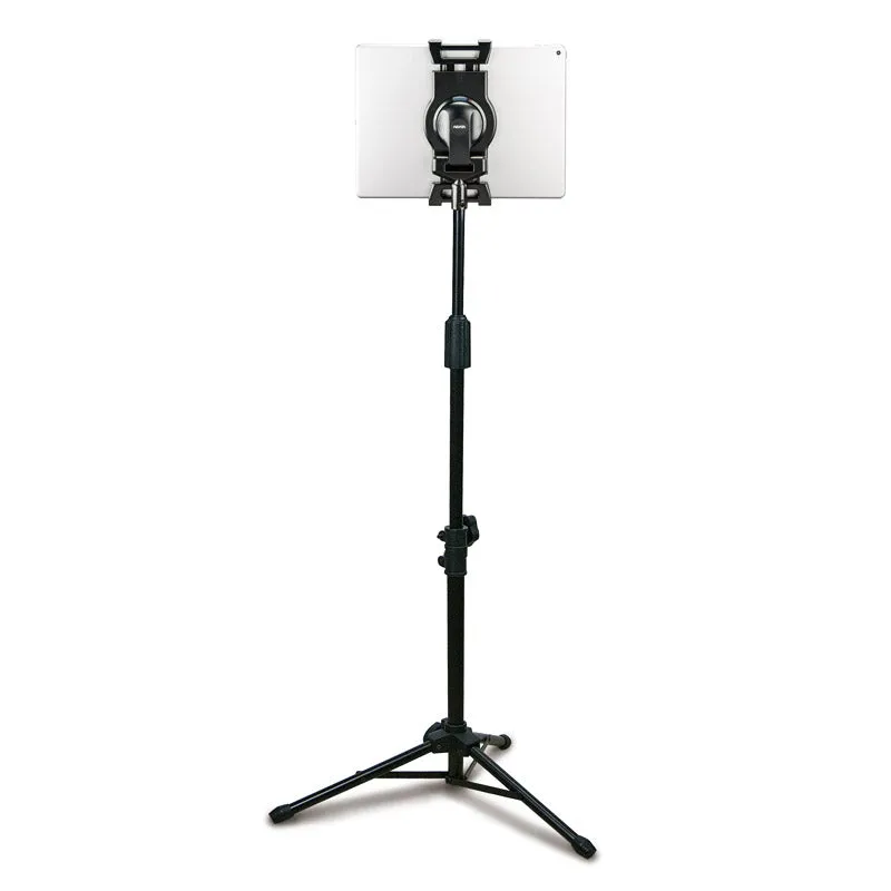 Adjustable-Height Universal Tripod Tablet Holder w/ Carry Bag