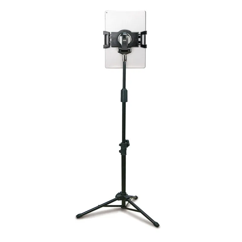 Adjustable-Height Universal Tripod Tablet Holder w/ Carry Bag