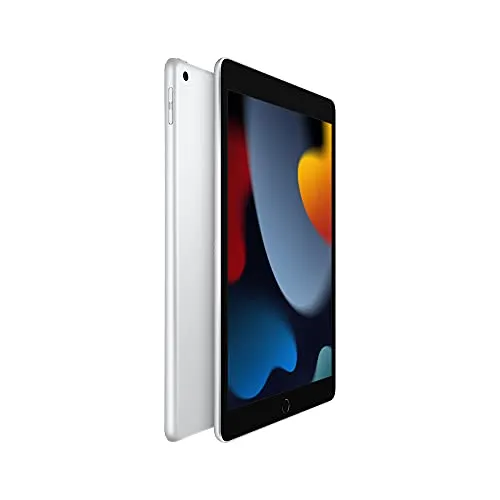 Apple iPad (9th Generation): with A13 Bionic chip, 10.2-inch Retina Display, 256GB, Wi-Fi, 12MP front/8MP Back Camera, Touch ID, All-Day Battery Life – Space Gray