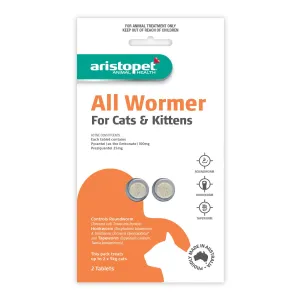 Aristopet All Wormer Tablets for Cats and Kittens 2 Pack