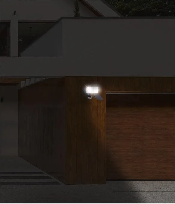 Arlec 900 Lumen Solar Movement Activated Floodlight Weather Resistant - Black