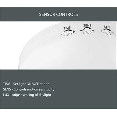 Arlec Otrera Movement Activated Surface Mount Ceiling Sensor / White