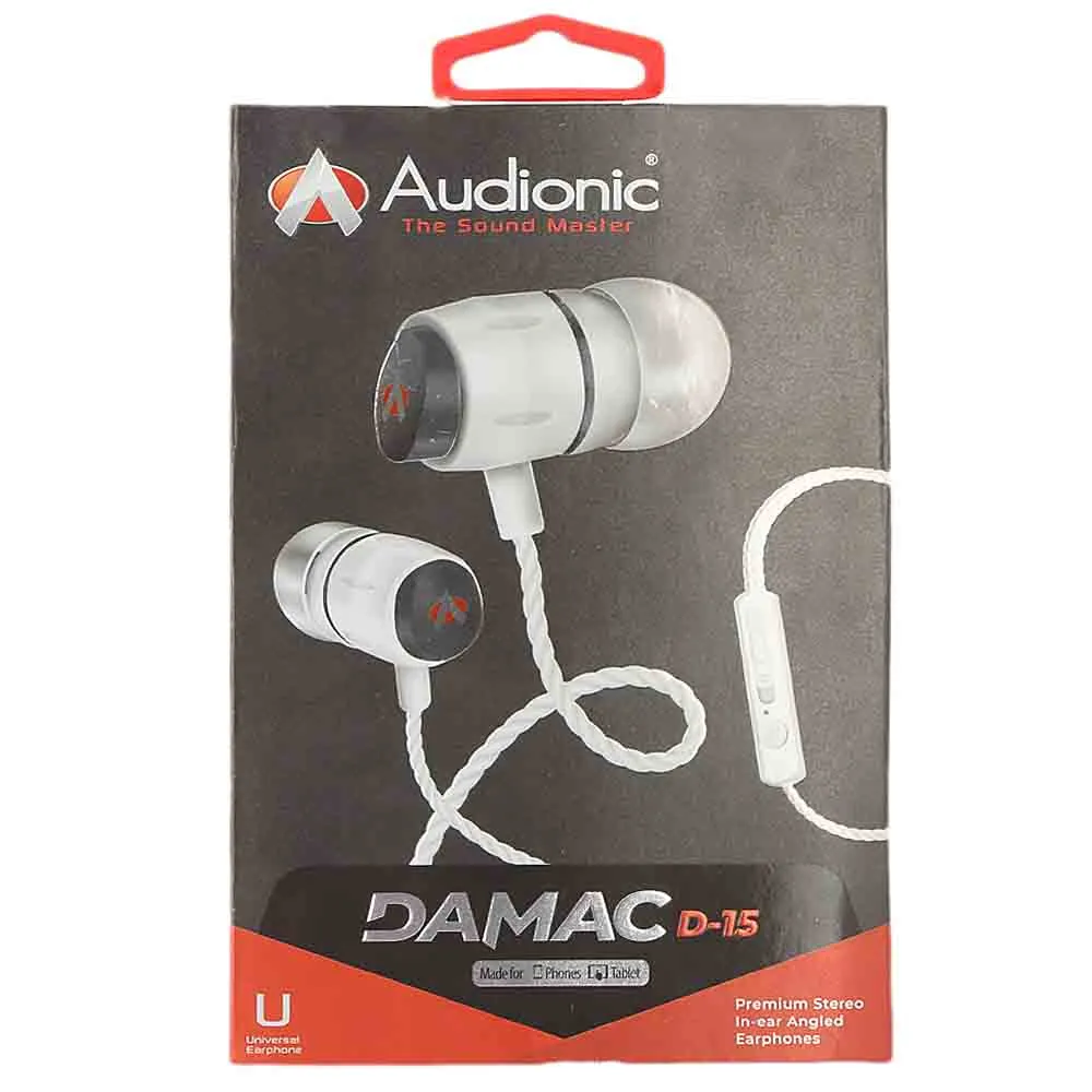 Audionic Damac Handsfree (D-15) - White