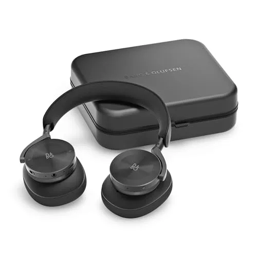 Bang & Olufsen Beoplay H95 Premium Comfortable Wireless Active Noise Cancelling (ANC) Over-Ear Headphones with Protective Carrying Case, RF, Bluetooth 5.1, Black