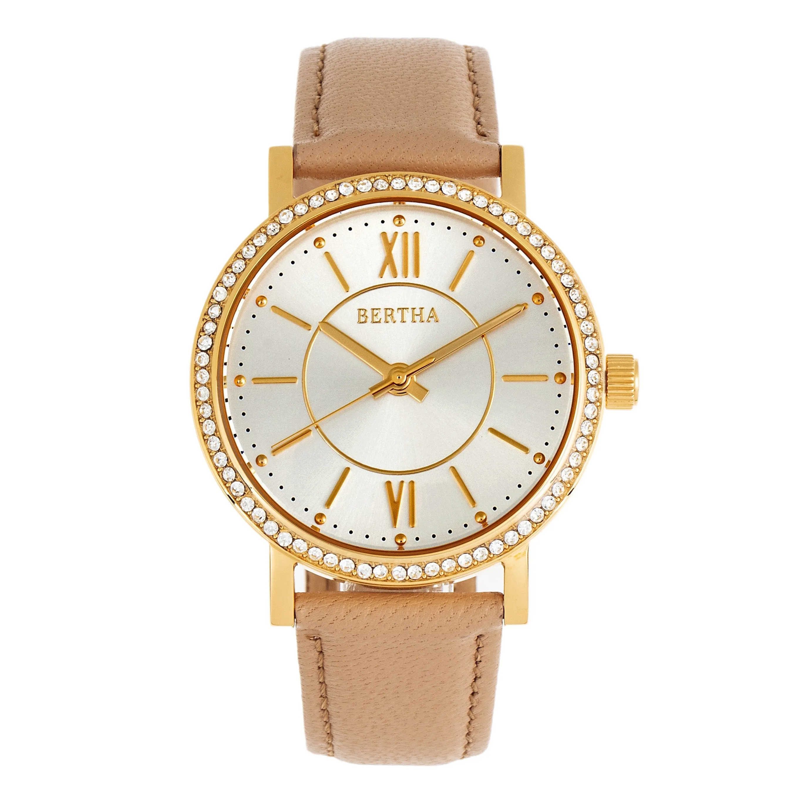 Bertha Lydia Leather-Band Watch