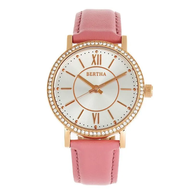 Bertha Lydia Leather-Band Watch