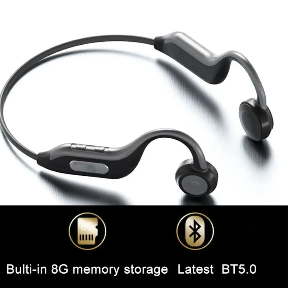 Bluetooth 5.0 Bone Conduction Built-in 8g Memory Card Earphones