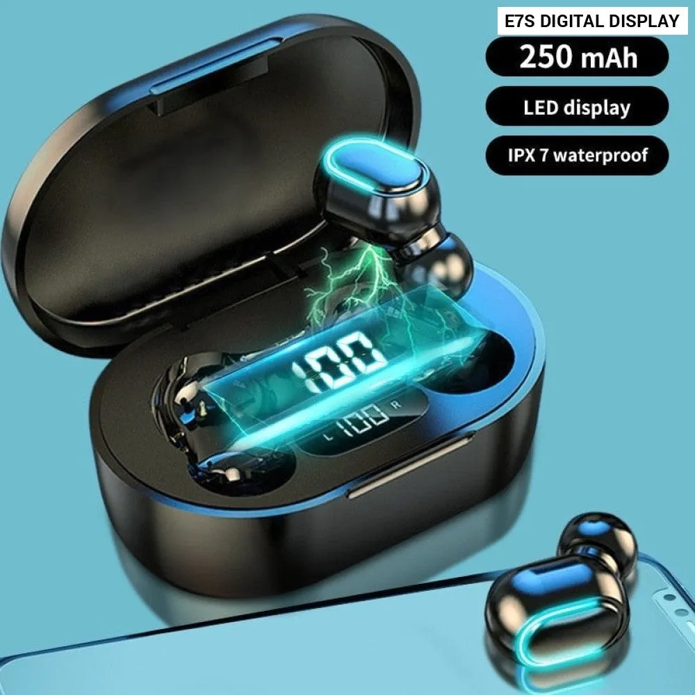 Bluetooth Earphones Tws in Ear Bluetooth 50 Intelligent Digital Display Sports Stereo Microphone Wireless Earphones