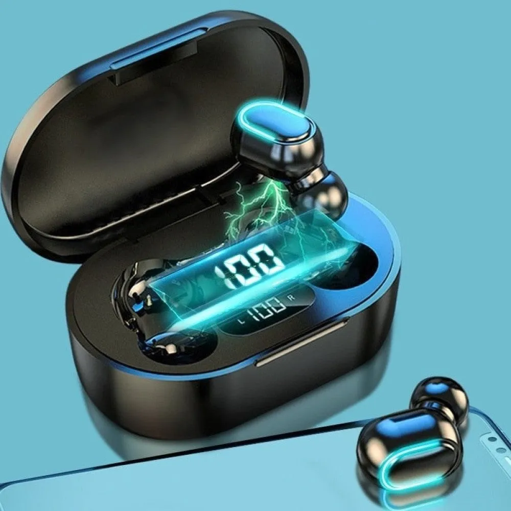Bluetooth Earphones Tws in Ear Bluetooth 50 Intelligent Digital Display Sports Stereo Microphone Wireless Earphones
