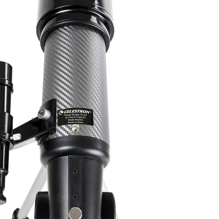 Celestron Travel Scope 70 DX Portable Refractor Telescope w/Smartphone Adapter - 22035