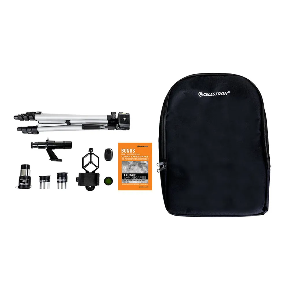 Celestron Travel Scope 70 DX Portable Refractor Telescope w/Smartphone Adapter - 22035