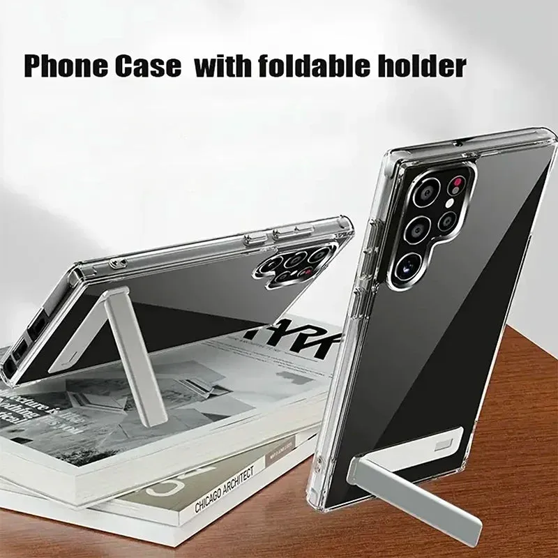 Clear Phone Case with Kickstand for Samsung Galaxy | S23, S24, Ultra, and Plus 22