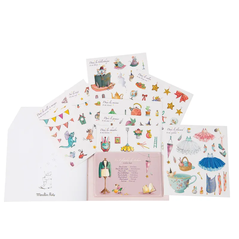 Colouring Book with Stickers - Il Etait une Fois