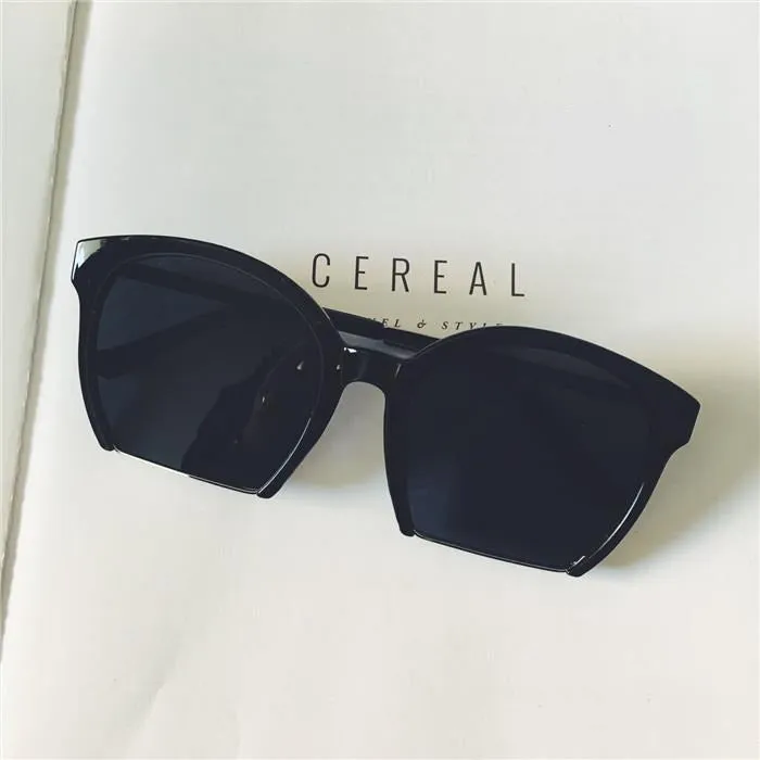 Creative half frame sunglasses female macaron color sunglasses