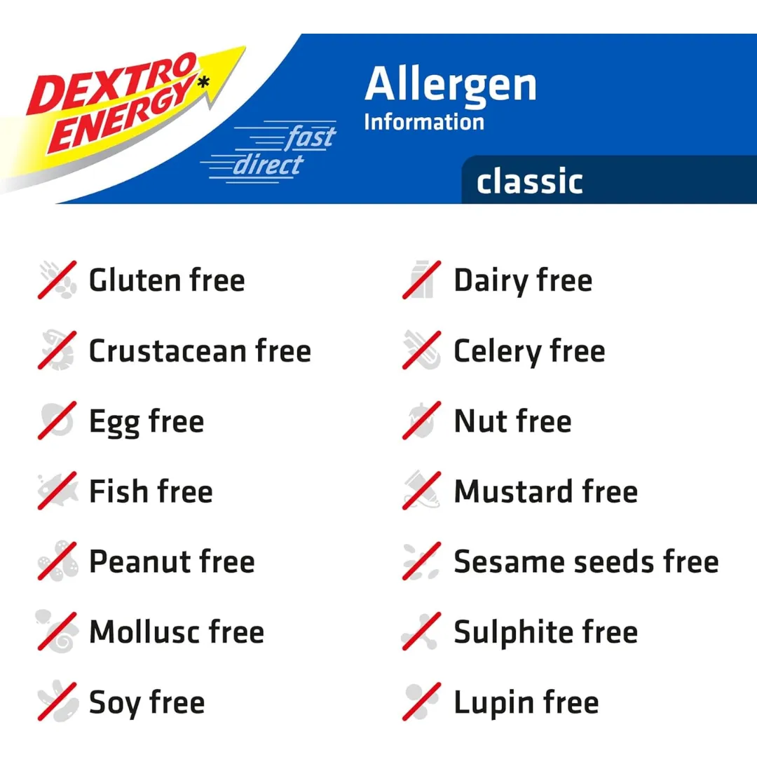 Dextro Energy Classic Tablets, 47 g Pack of 14*24, Energy Tablets (T)