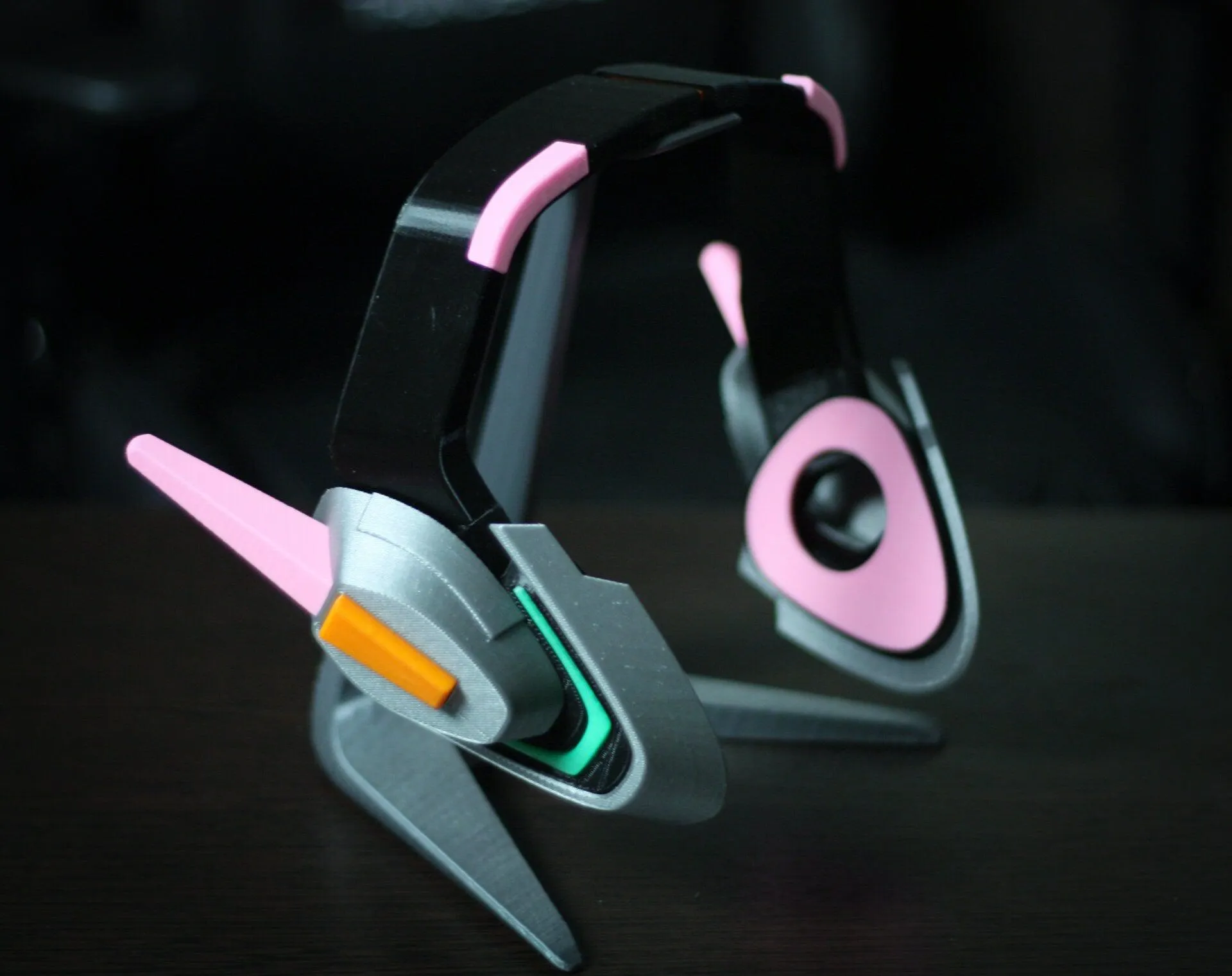 D.Va Cosplay Headset – Officer D.Va Headphones Prop for Cosplay Fans