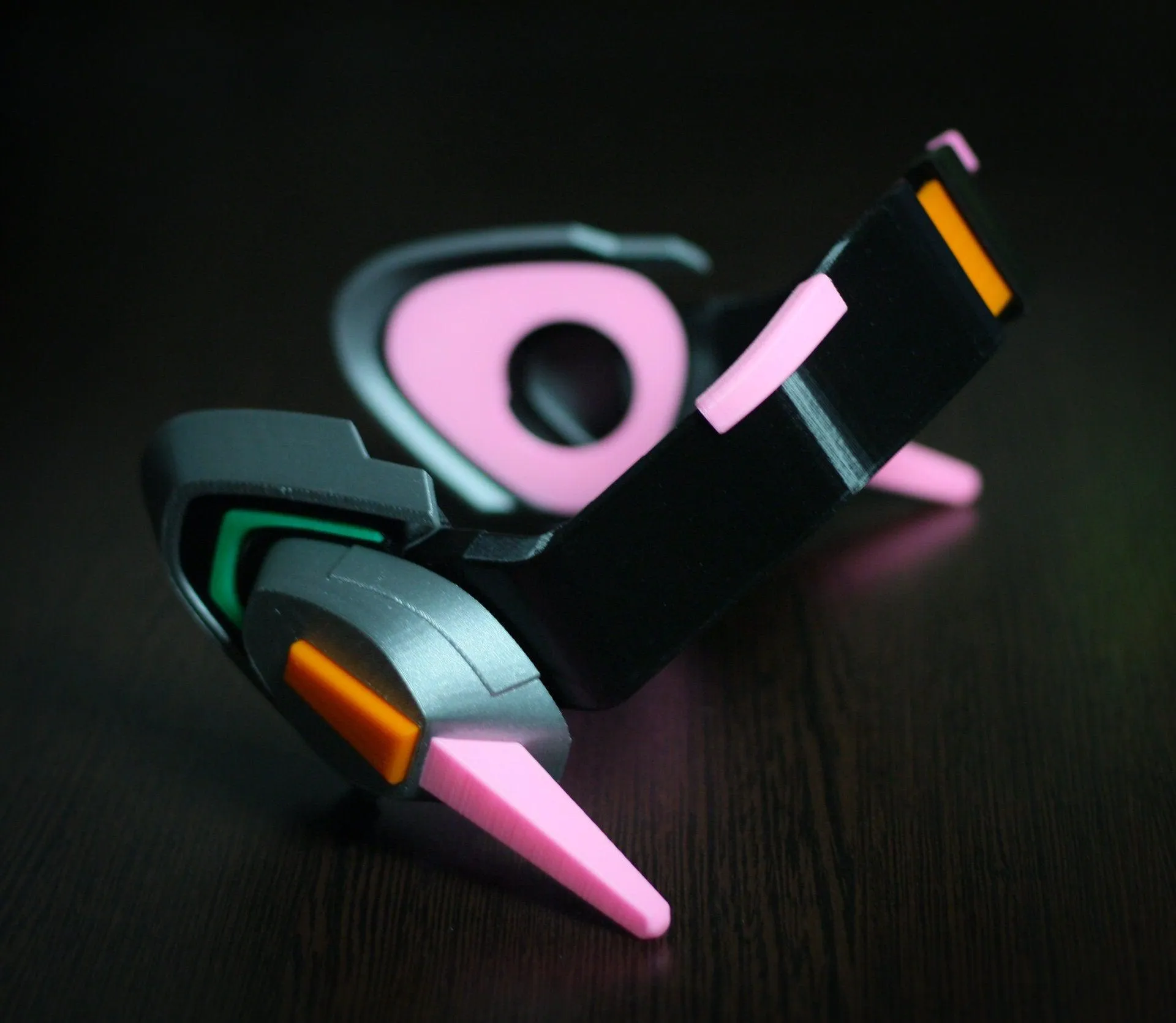D.Va Cosplay Headset – Officer D.Va Headphones Prop for Cosplay Fans
