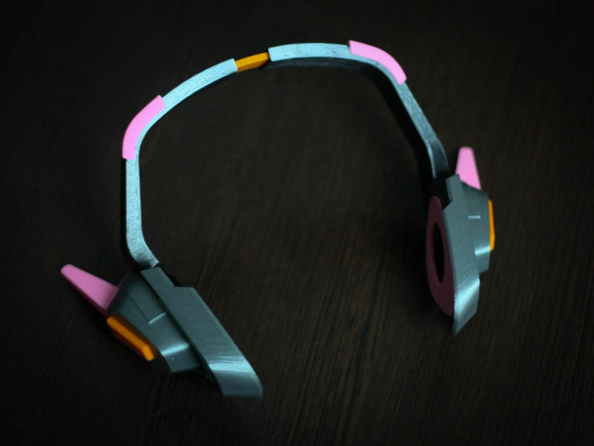 D.Va Cosplay Headset – Officer D.Va Headphones Prop for Cosplay Fans