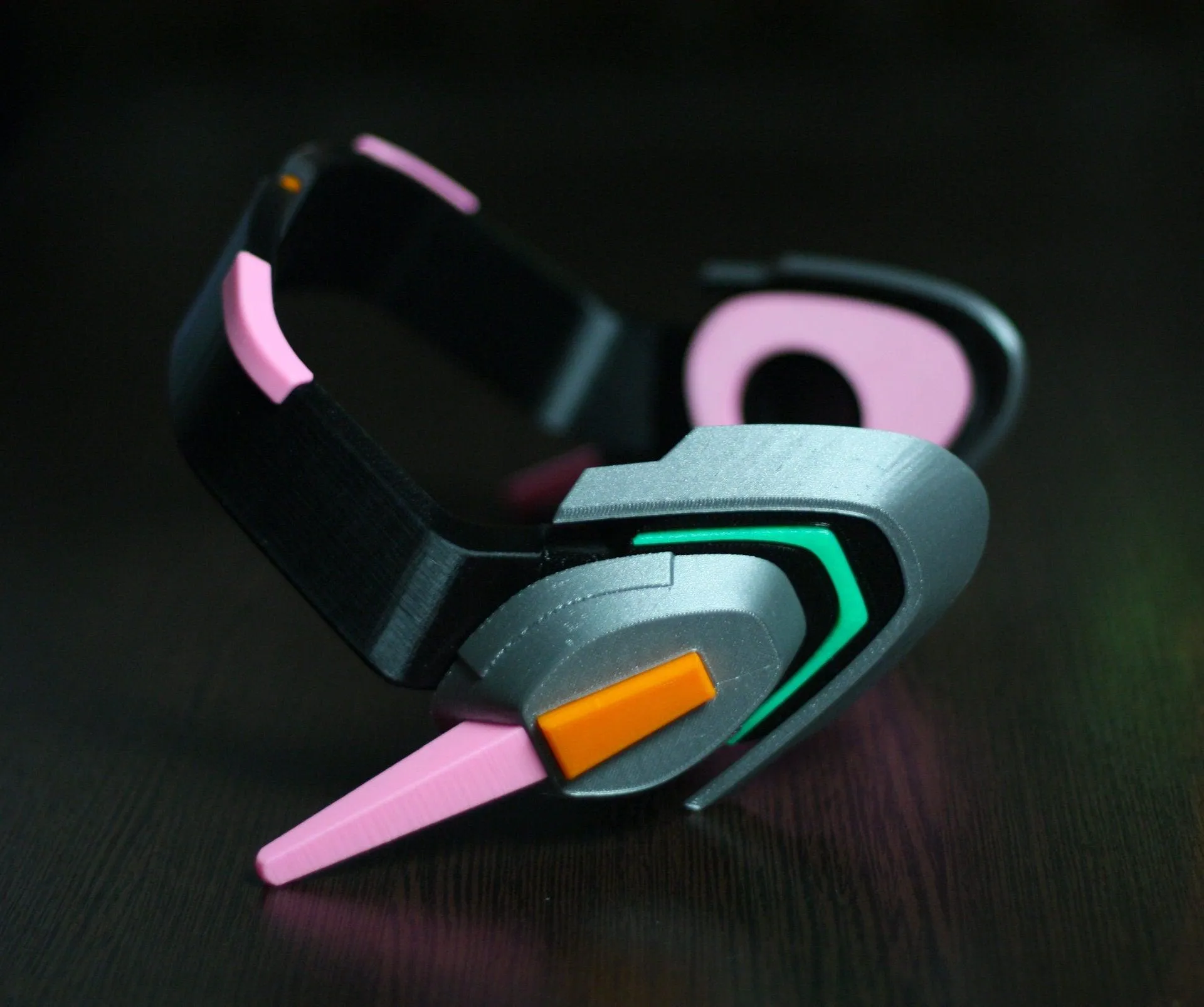 D.Va Cosplay Headset – Officer D.Va Headphones Prop for Cosplay Fans