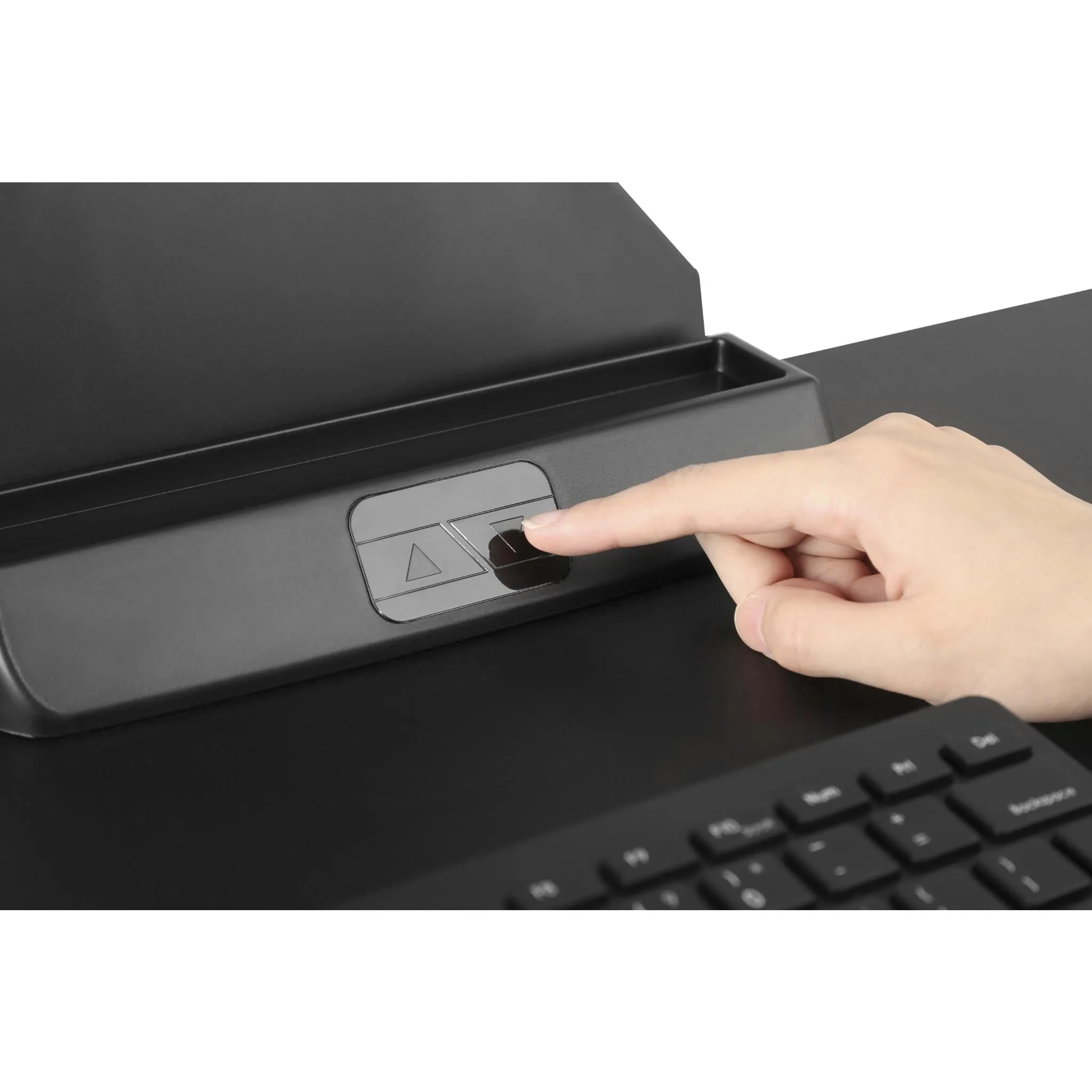 Ergovida Single Monitor Electric Desktop Workstation (Black)