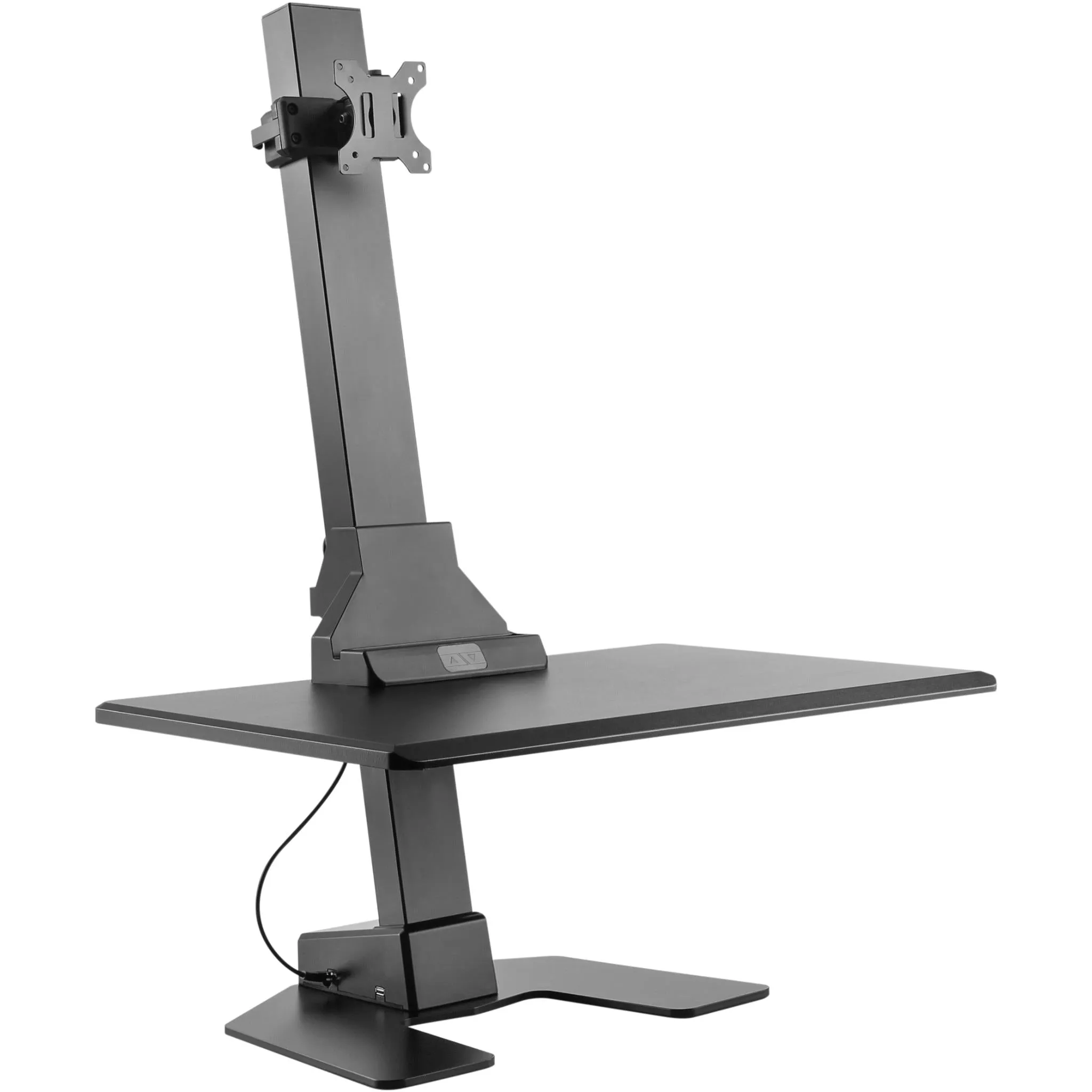 Ergovida Single Monitor Electric Desktop Workstation (Black)