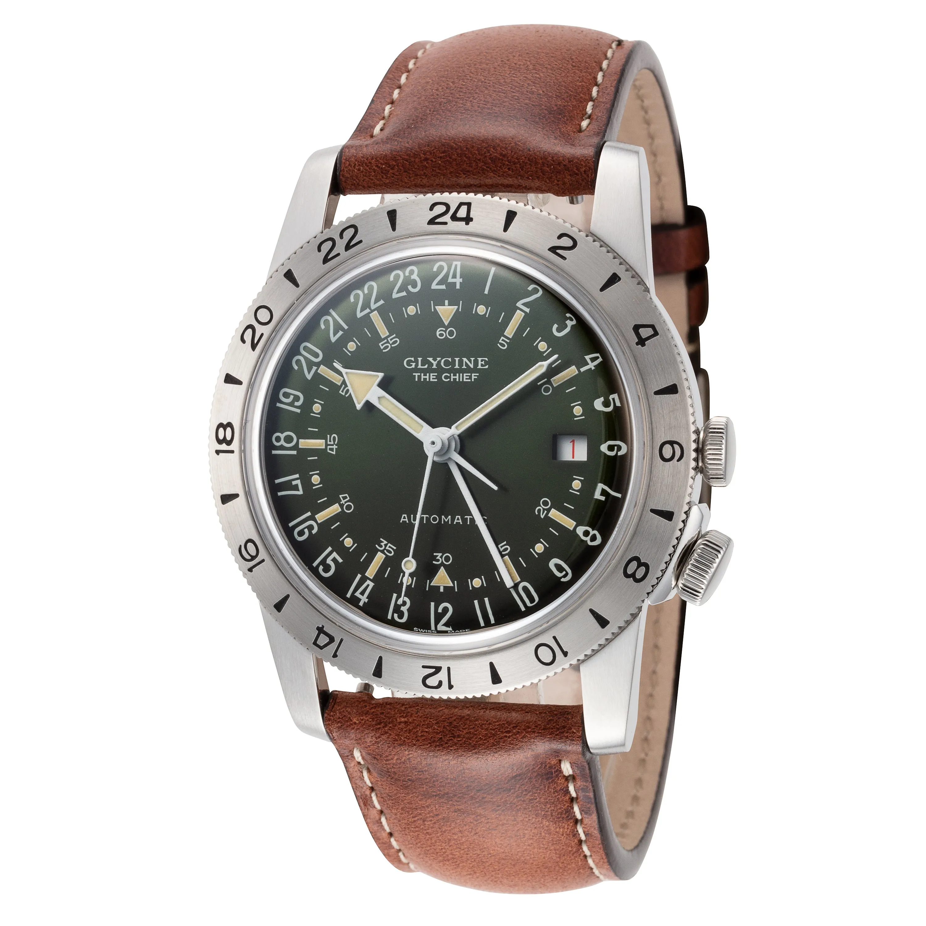 Glycine Men's GL0305 Airman Vintage The Chief 40mm Automatic Watch