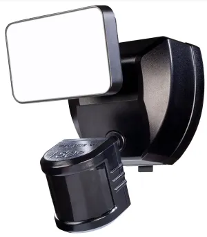 Heath Zenith HZconnect HW-9304-BK Security Motion Light, 1-Lamp, LED Lamp, 650 Lumens, Polycarbonate Fixture :EA: QUANTITY: 1