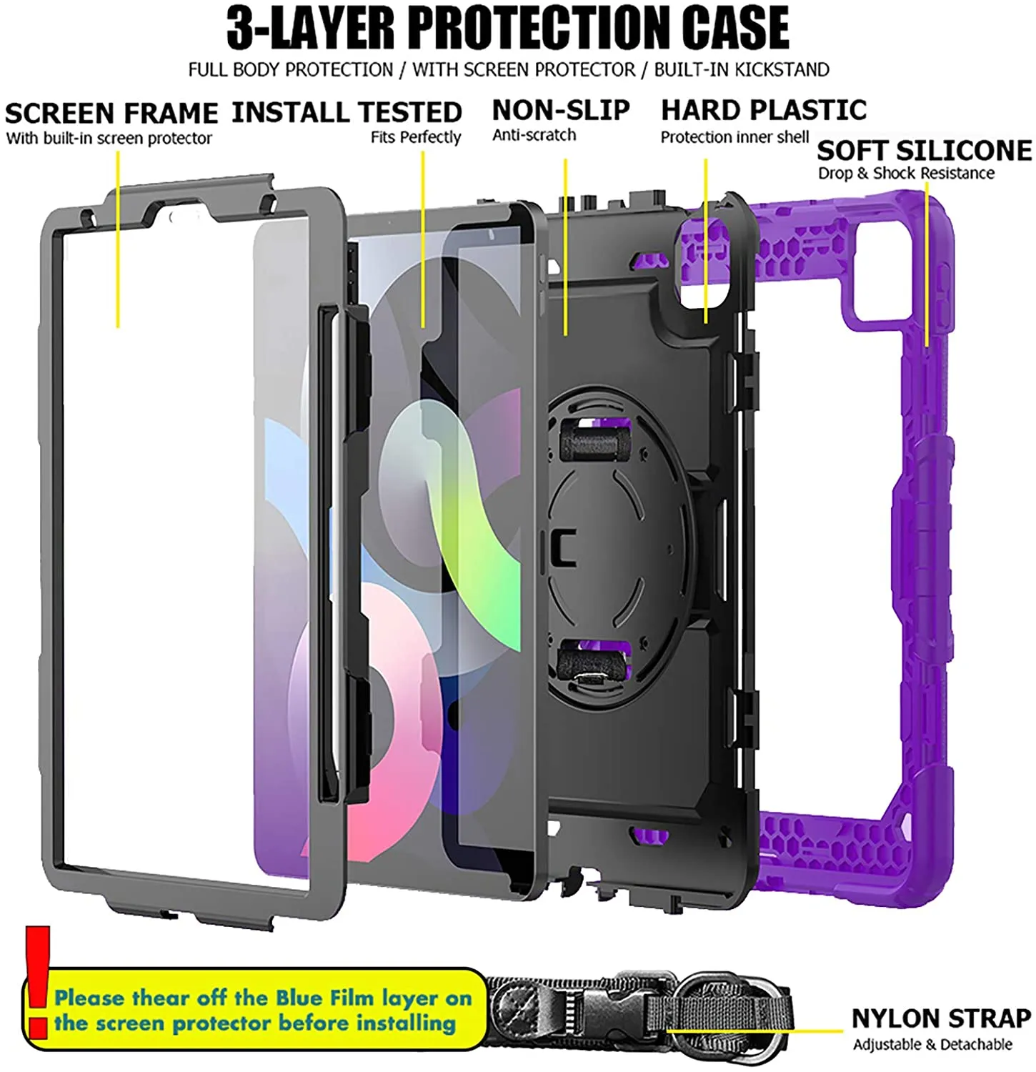 iPad Air 4 Case Rugged Shockproof Case Ipad 10.9 Case