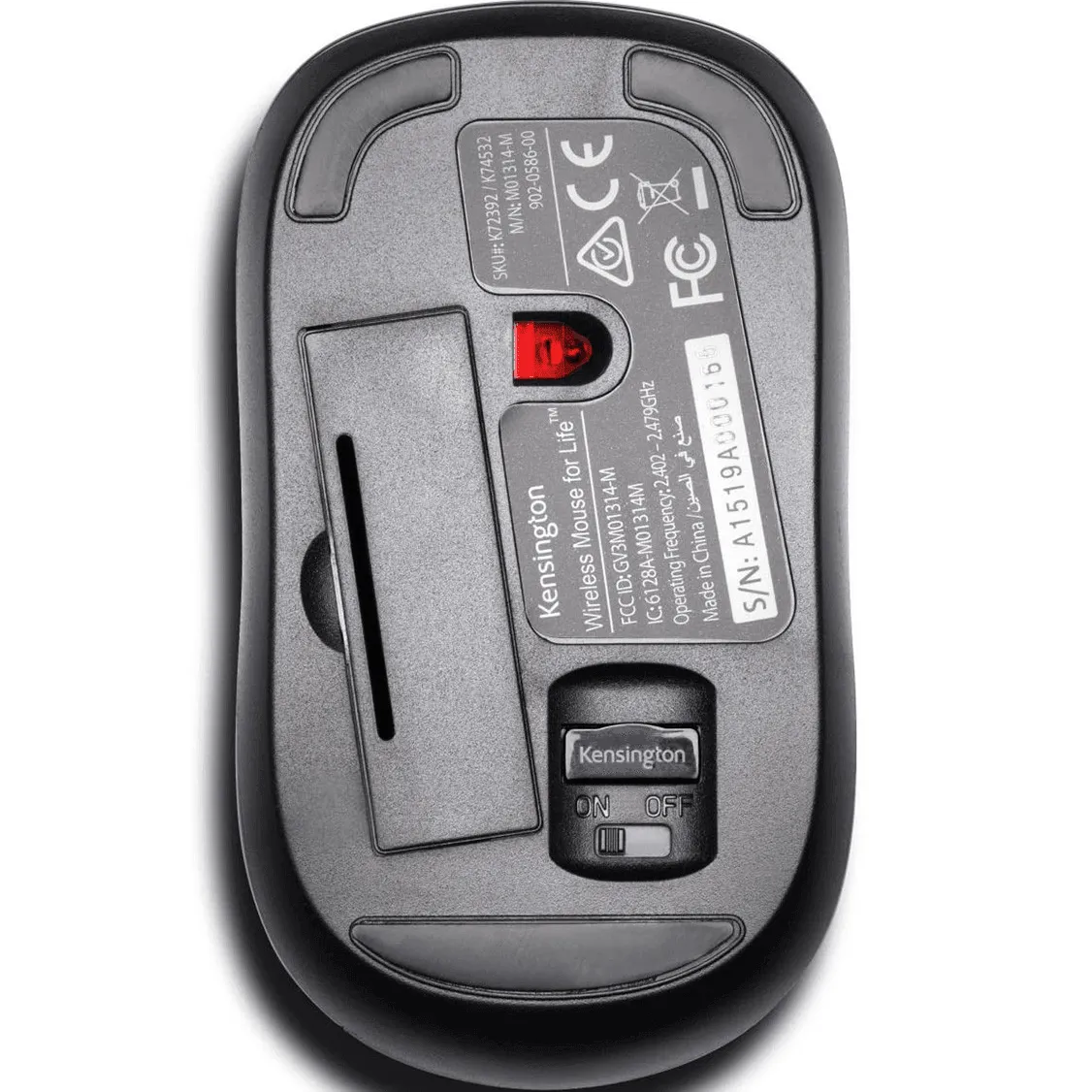 Kensington Mouse For Life Wireless USB Silent Clicking