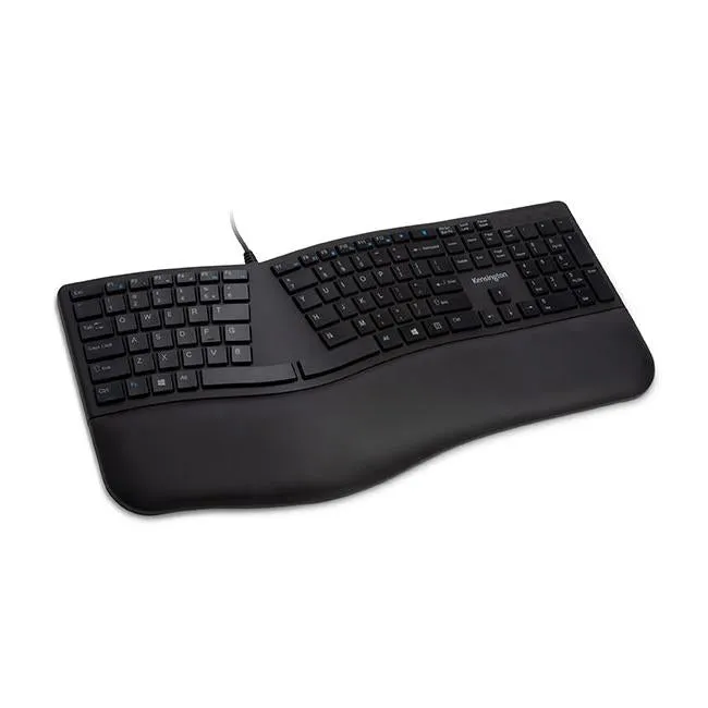 Kensington wired ergo keyboard black