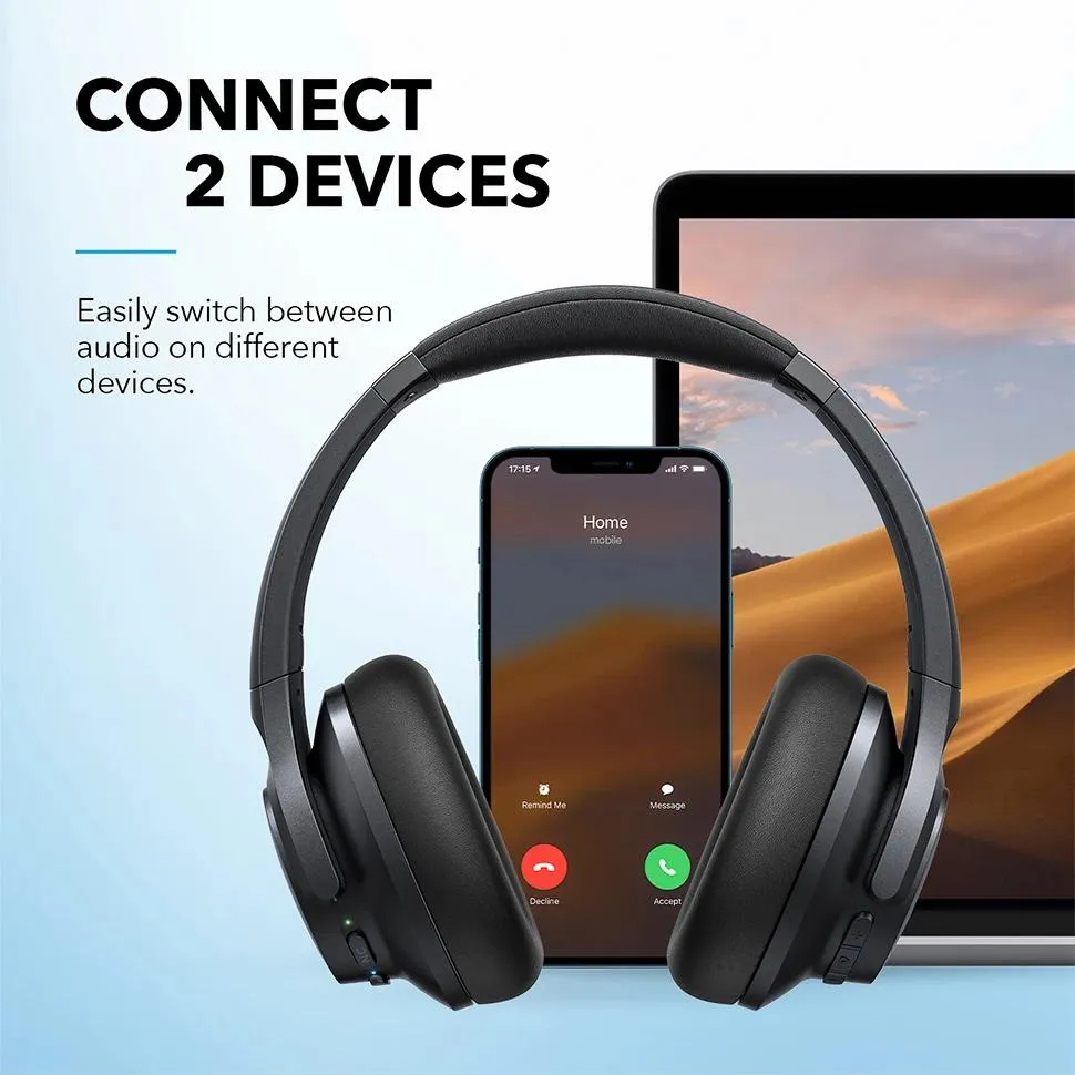 Life Q20  Hi-Res Audio Wireless Headphones with Active Noise Cancelling & 40H Playtime