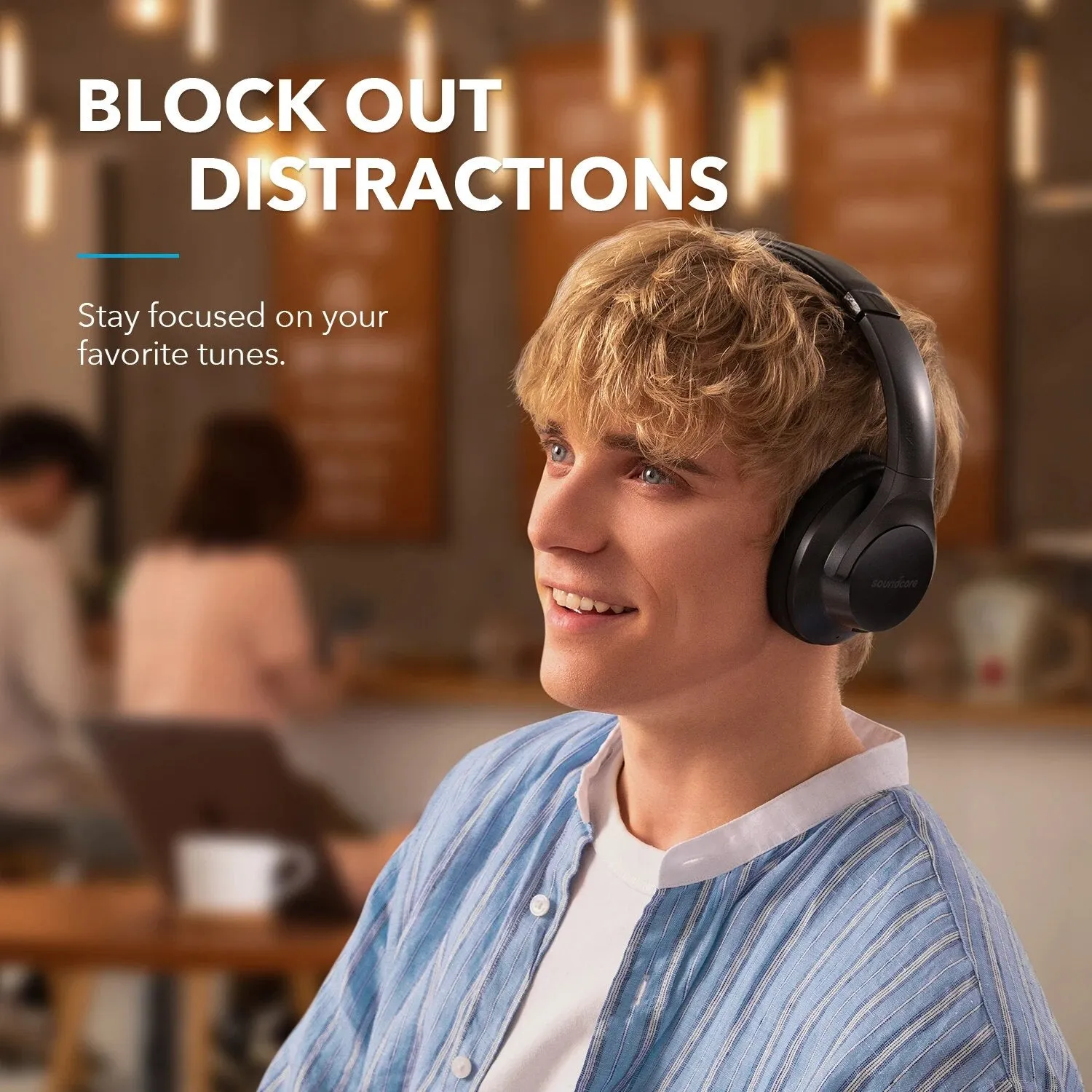 Life Q20  Hi-Res Audio Wireless Headphones with Active Noise Cancelling & 40H Playtime
