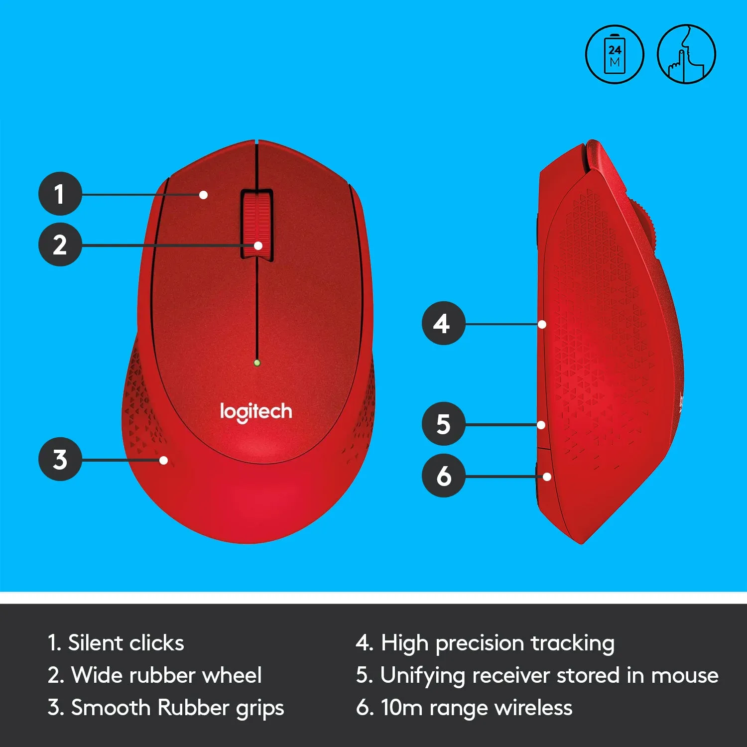 Logitech M331 Wireless Mouse - Silent