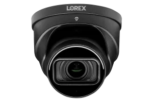 Lorex 4K (16 Camera Capable) 4TB Wired NVR System with Nocturnal 4 Smart IP Dome Cameras Featuring Motorized Varifocal Lens, Listen-In Audio and 30FPS Recording
