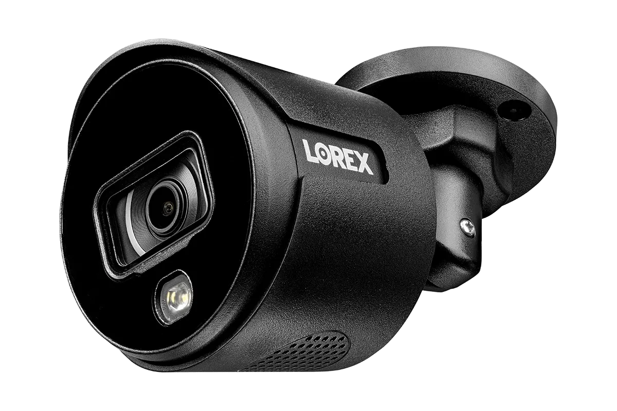 Lorex 4K 8-channel 2TB Wired DVR System with 8 Black Active Deterrence Cameras