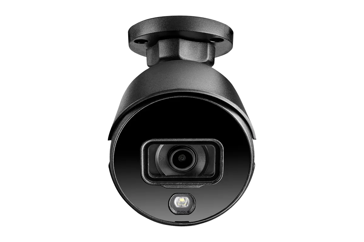 Lorex 4K 8-channel 2TB Wired DVR System with 8 Black Active Deterrence Cameras