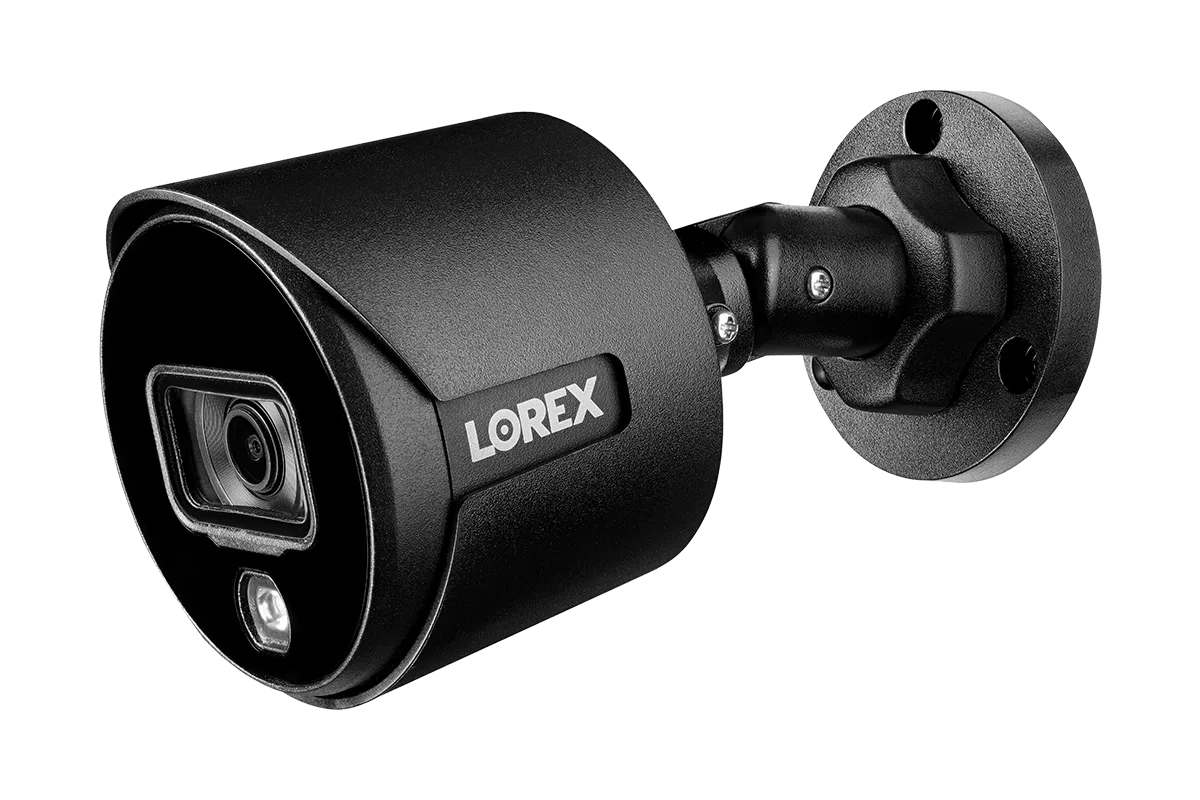 Lorex 4K 8-channel 2TB Wired DVR System with 8 Black Active Deterrence Cameras
