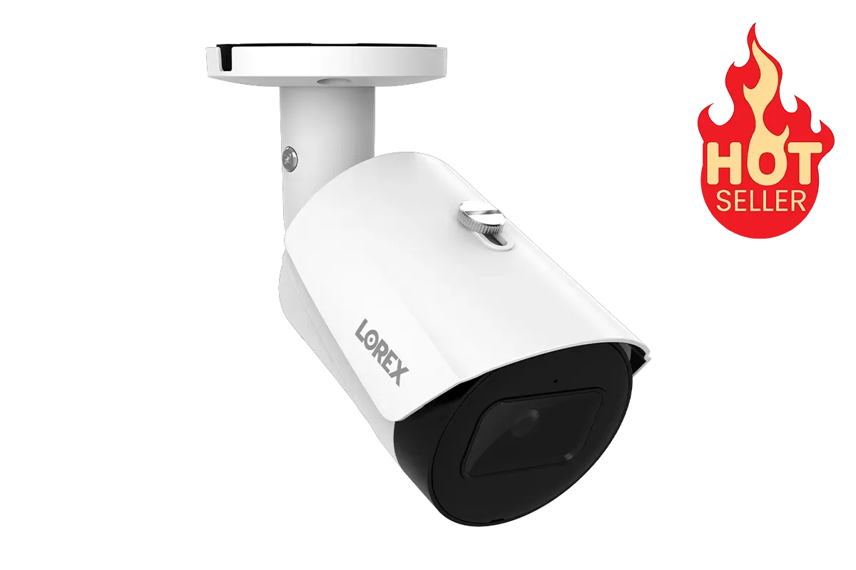 Lorex A14 IP Wired Bullet Security Camera with Listen-In Audio and Smart Motion Detection