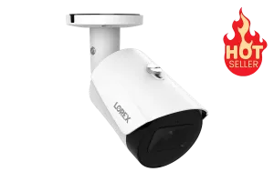Lorex A14 IP Wired Bullet Security Camera with Listen-In Audio and Smart Motion Detection
