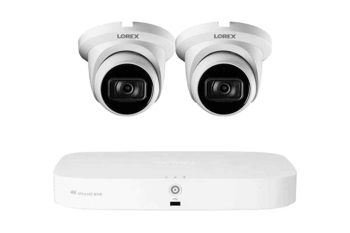 Lorex Fusion Series 4K 16 Camera Capable (8 Wired   8 Fusion Wi-Fi) 2TB Wired NVR System with A14 IP Dome Cameras