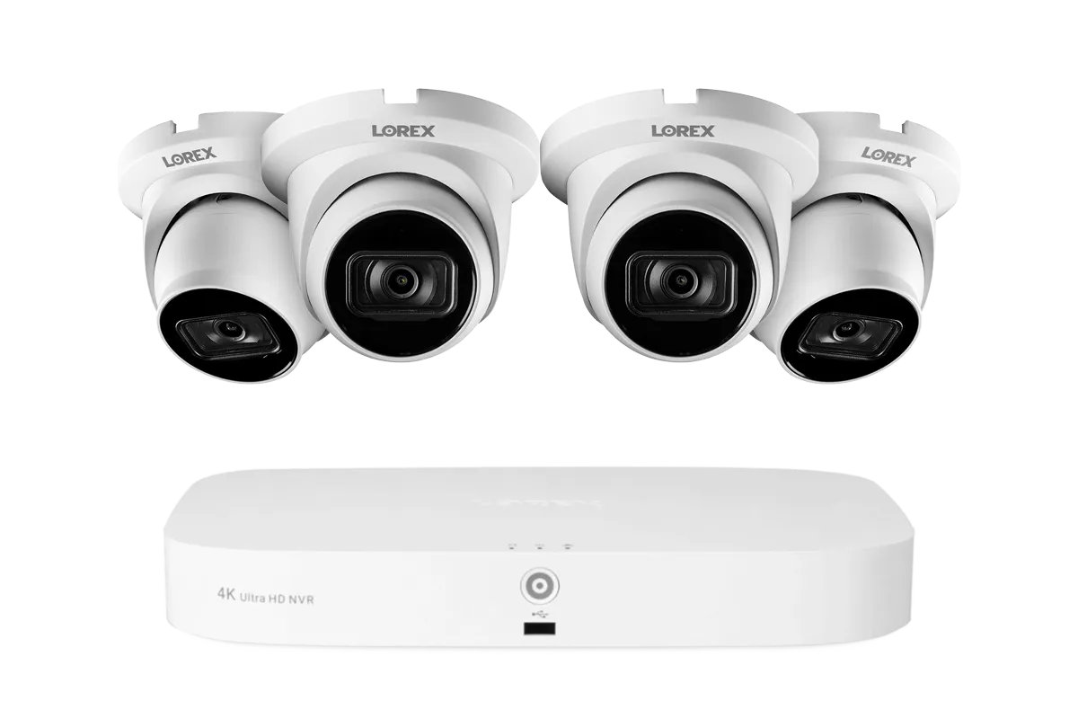 Lorex Fusion Series 4K 16 Camera Capable (8 Wired   8 Fusion Wi-Fi) 2TB Wired NVR System with A14 IP Dome Cameras