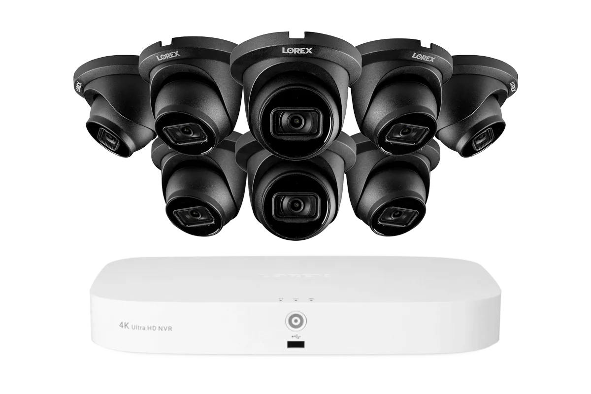 Lorex Fusion Series 4K 16 Camera Capable (8 Wired   8 Fusion Wi-Fi) 2TB Wired NVR System with A14 IP Dome Cameras