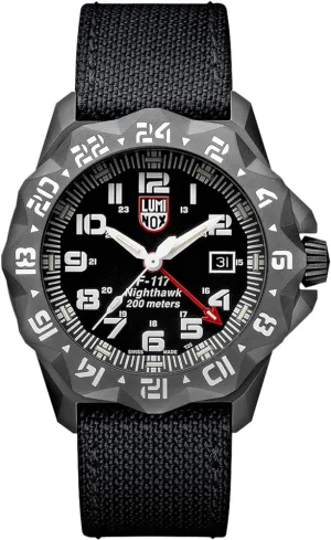 Luminox Men's Nighthawk 44mm Quartz GMT Watch XA.6441